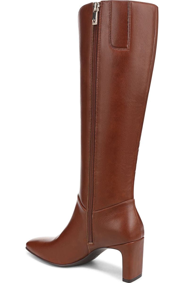 Naturalizer Nona Square Toe Boot, Alternate, color, Saddle Tan Faux Leather