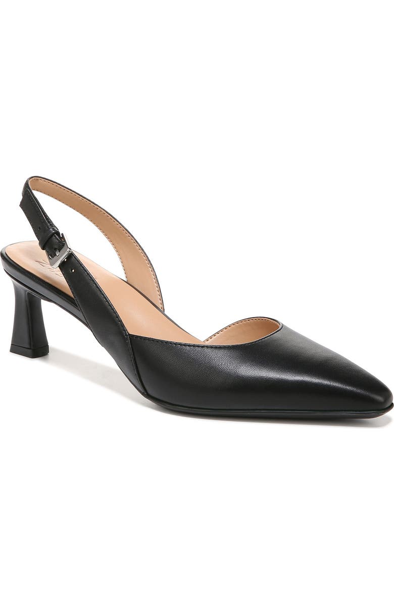 Naturalizer Dalary Slingback Pump - Wide Width Available, Main, color, Black Leather