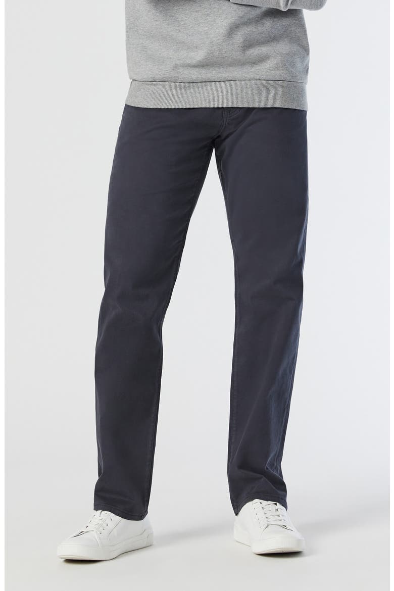 Matt Relaxed Straight Leg Twill Pants, Main, color, EBONY TWILL