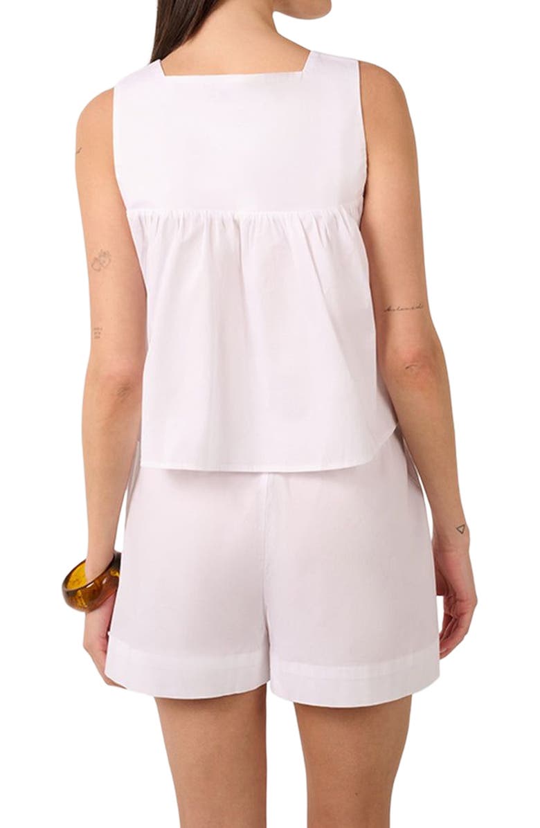 WeWoreWhat Square Neck Babydoll Top, Alternate, color, Classic White