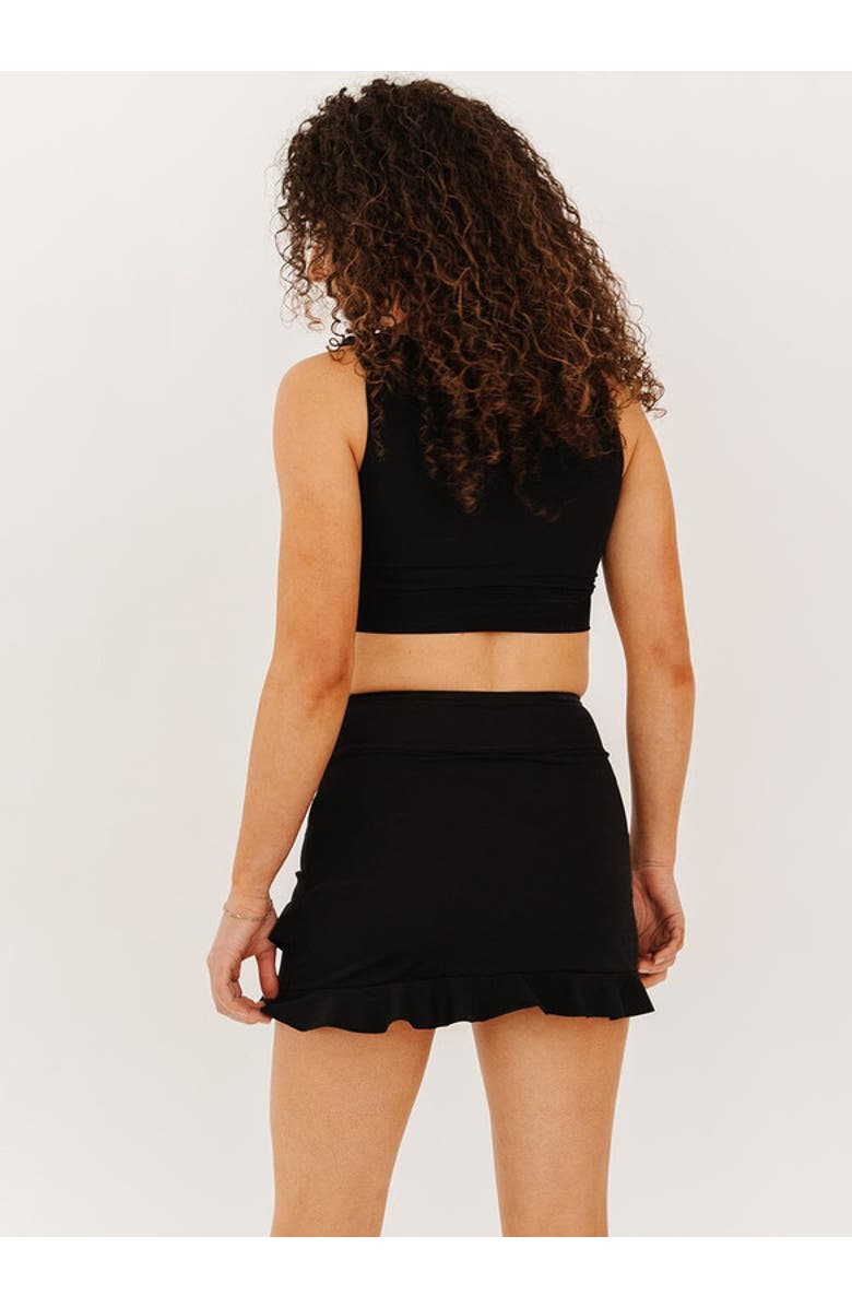 Lime Ricki Swimwear Ultra High-Waist Skirt w/ Bottoms, Alternate, color, Black