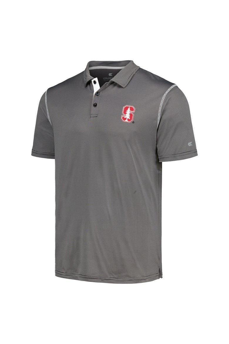 Men's Colosseum  Black Stanford Cardinal Cameron Polo, Alternate, color, Black