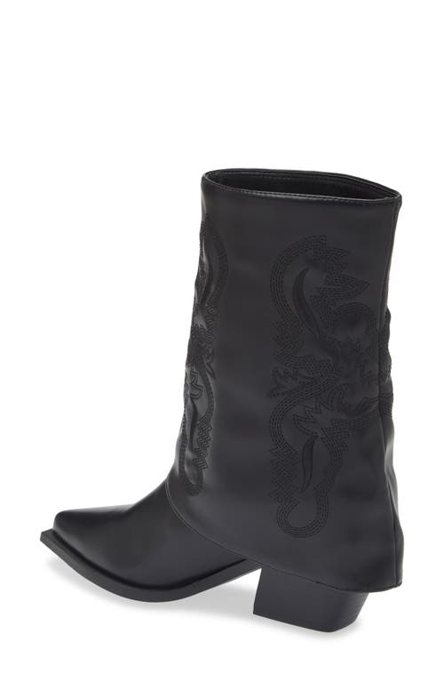 Azalea Wang Portabella Foldover Shaft Pointed Toe Bootie