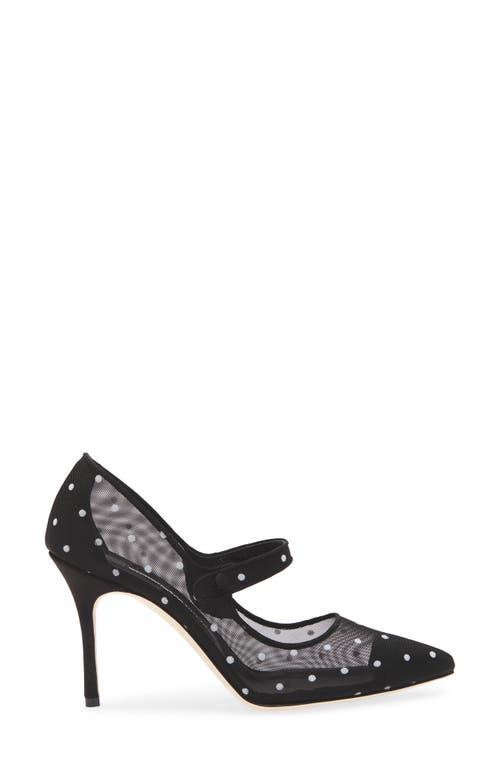 Manolo Blahnik Campari Polka Dot Mary Jane Pump