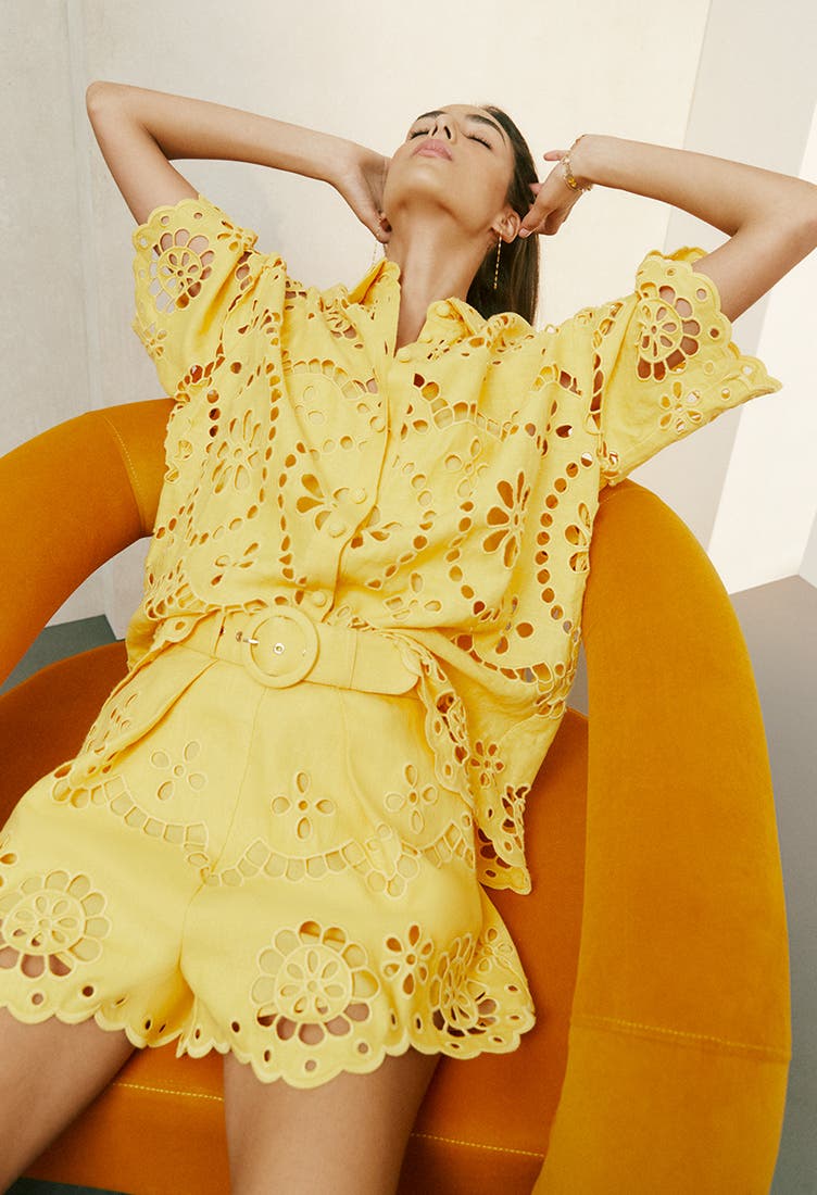 yellow top fashion