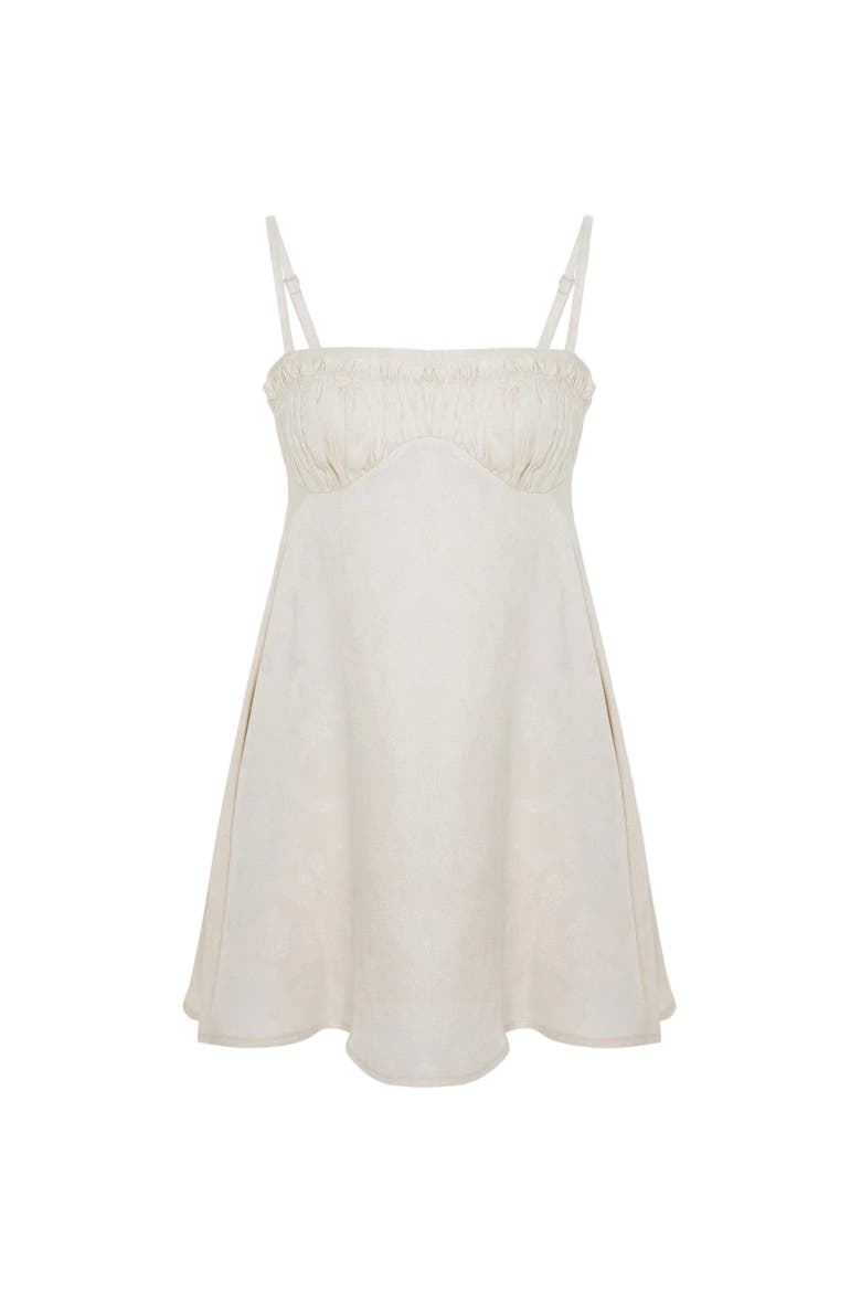 Daydreamers Strappy Backless Mini Dress, Main, color, Beige