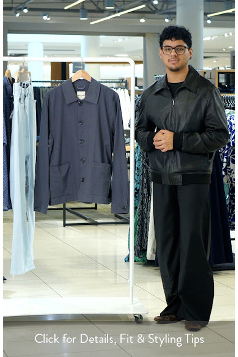 Relaxed Fit Linen & Cotton Work Jacket video