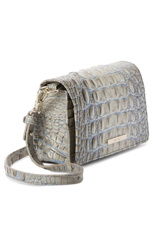 Brahmin Minuette Convertible Leather Crossbody Bag In Gray