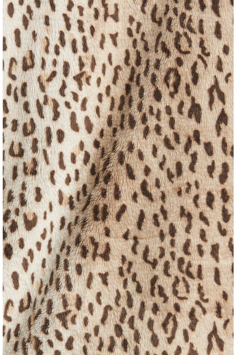 W.U. Leopard Faux Fur Jacket, Alternate, color, LEOPARD