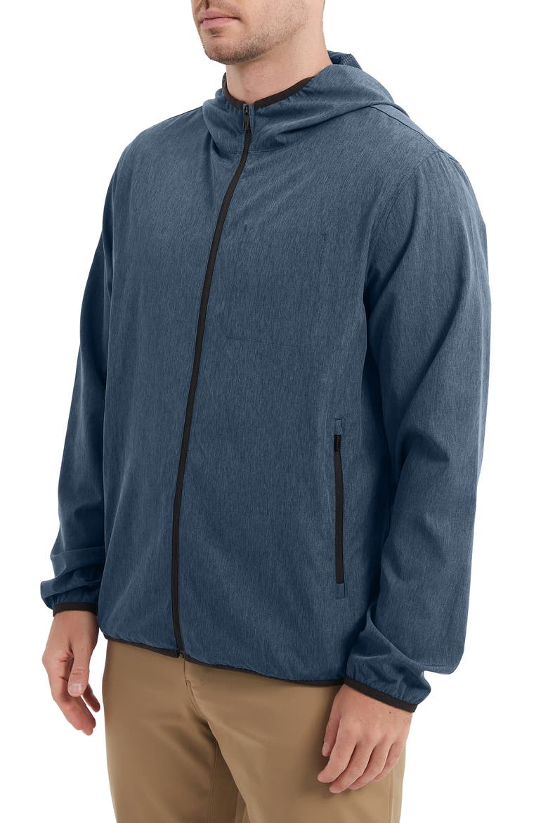 Flex Sport Water Resistant Stretch Jacket, Alternate, color, DARK SEA