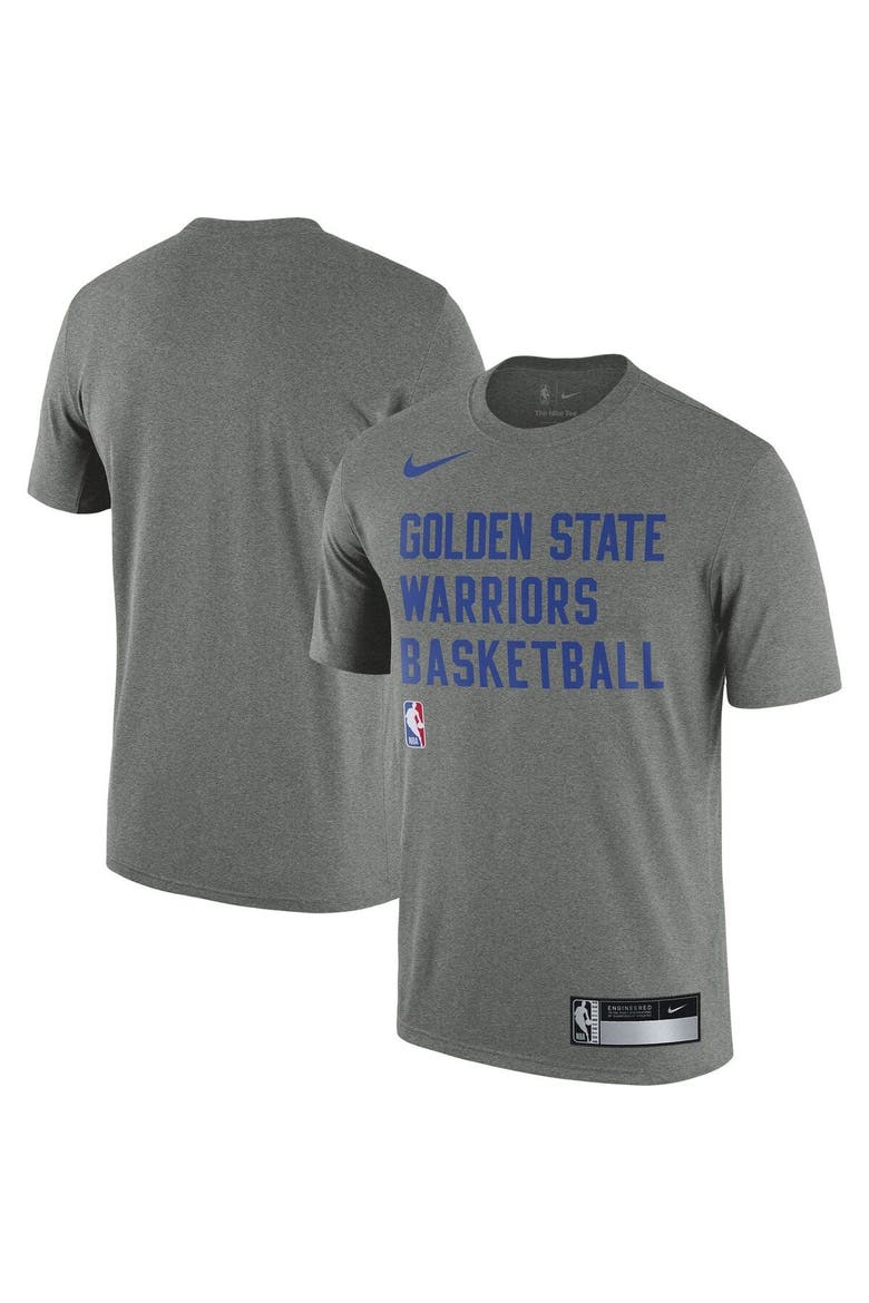 Men's Nike Heather Gray Golden State Warriors 2023/24 Sideline Legend Performance Practice T-Shirt, Main, color, Heather Gray