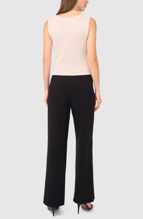 Halogenr Halogen(r) Square Neck Corset Sweater Tank In Flaxen Taupe