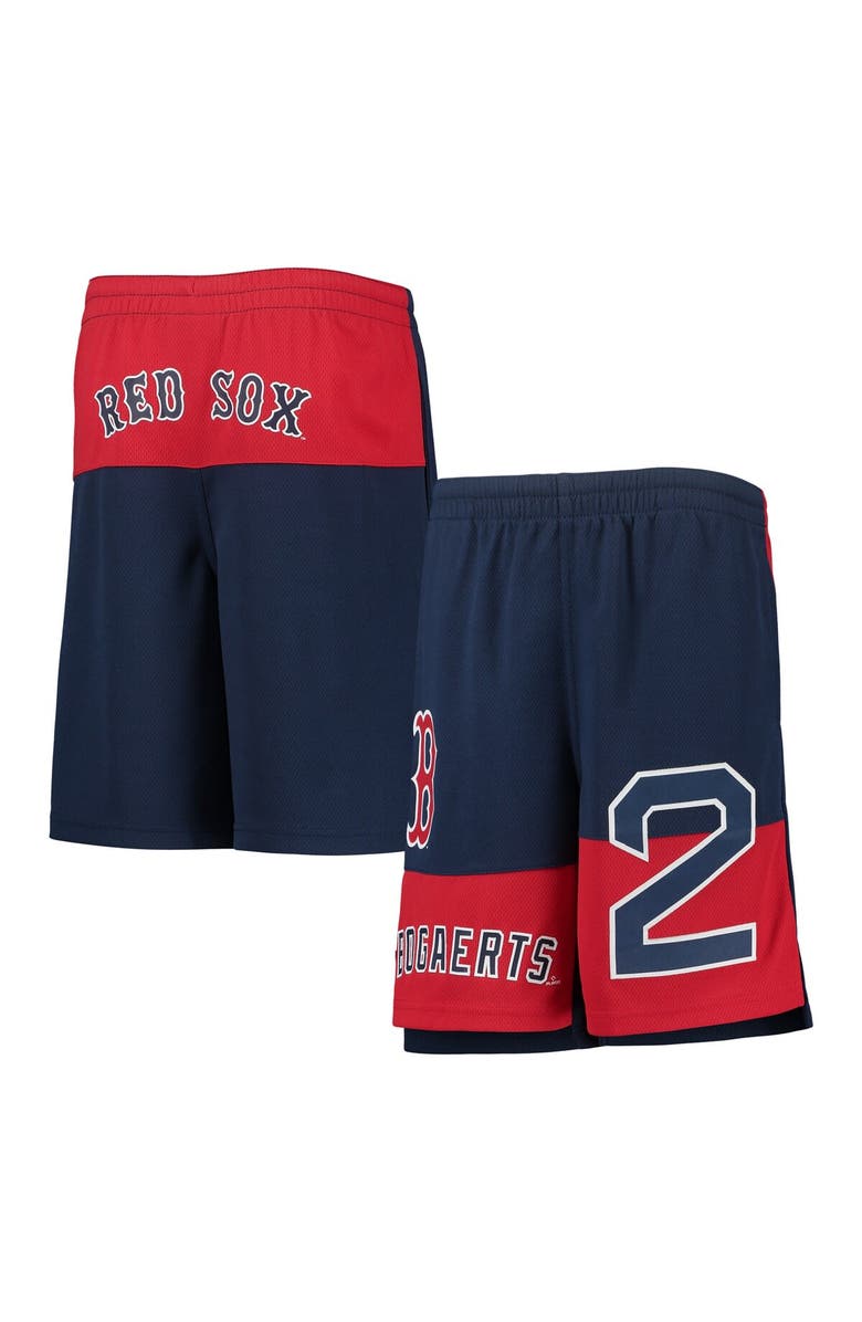 Outerstuff Youth Xander Bogaerts Navy Boston Red Sox Pandemonium Name & Number Shorts, Main, color,