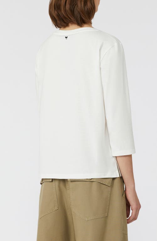 Weekend Max Mara Three-quarter Sleeve Jersey T-shirt In White