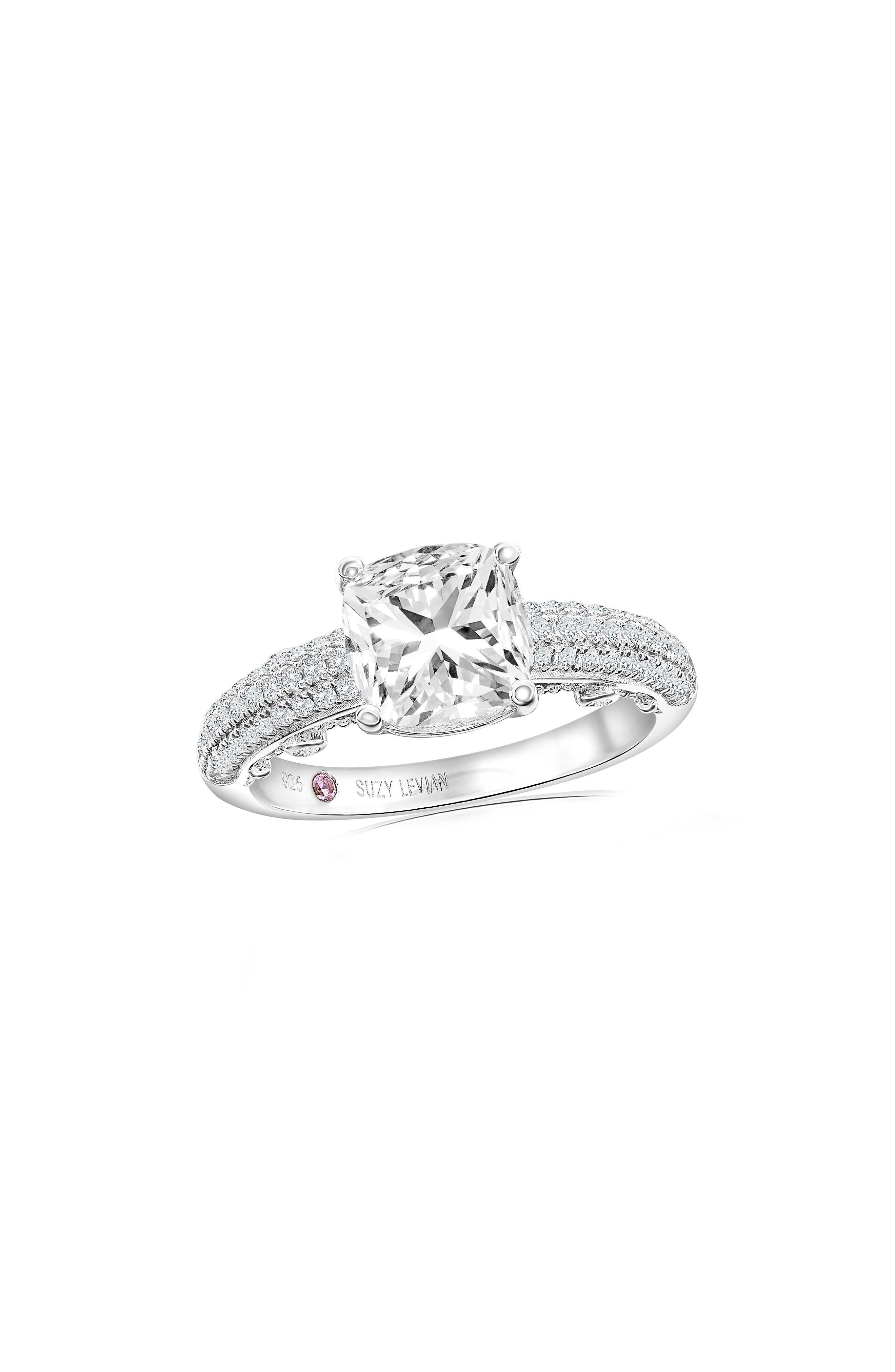 SUZY LEVIAN Cubic Zirconia Engagement Ring