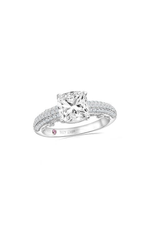 Cubic Zirconia Engagement Ring
