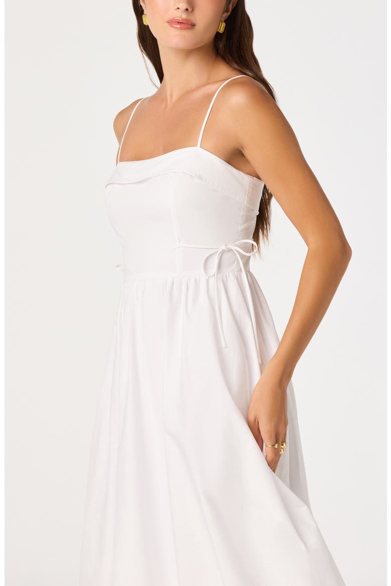 Dahlia Bubble Hem Cotton Sundress, Alternate, color, OFF WHITE