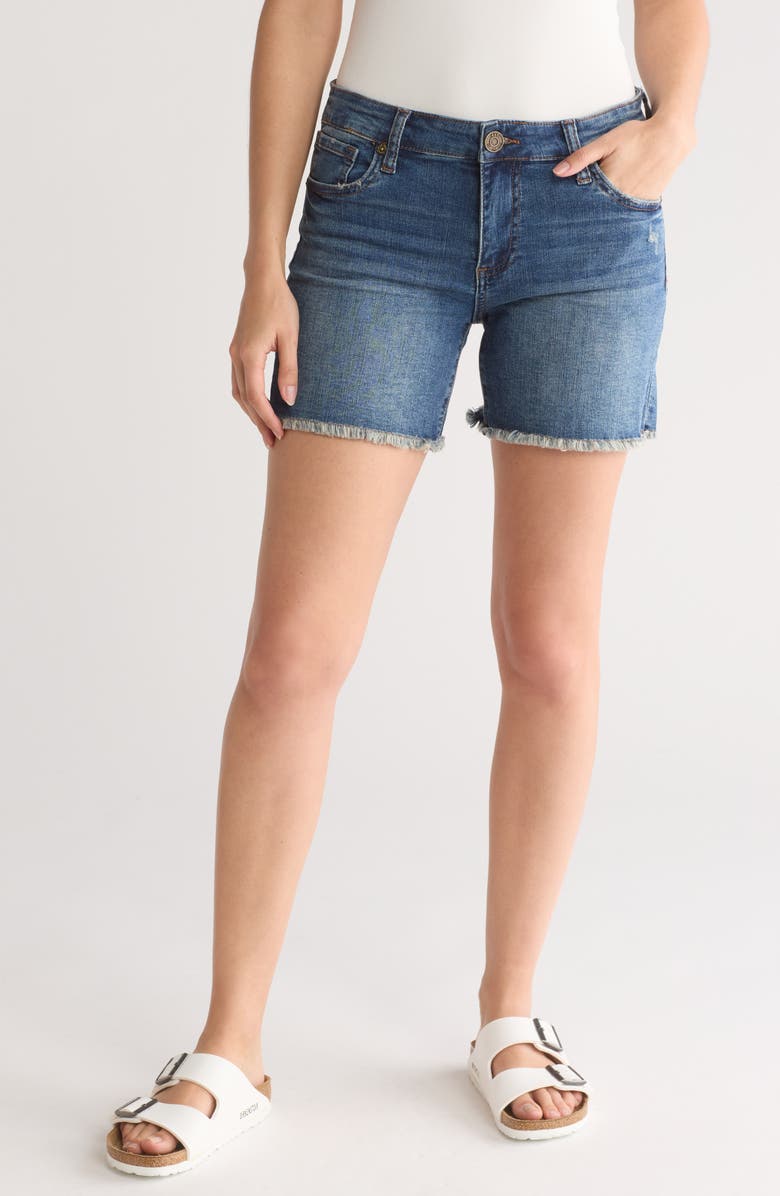 KUT from the Kloth Kitty Cutoff Denim Shorts, Main, color, Maple