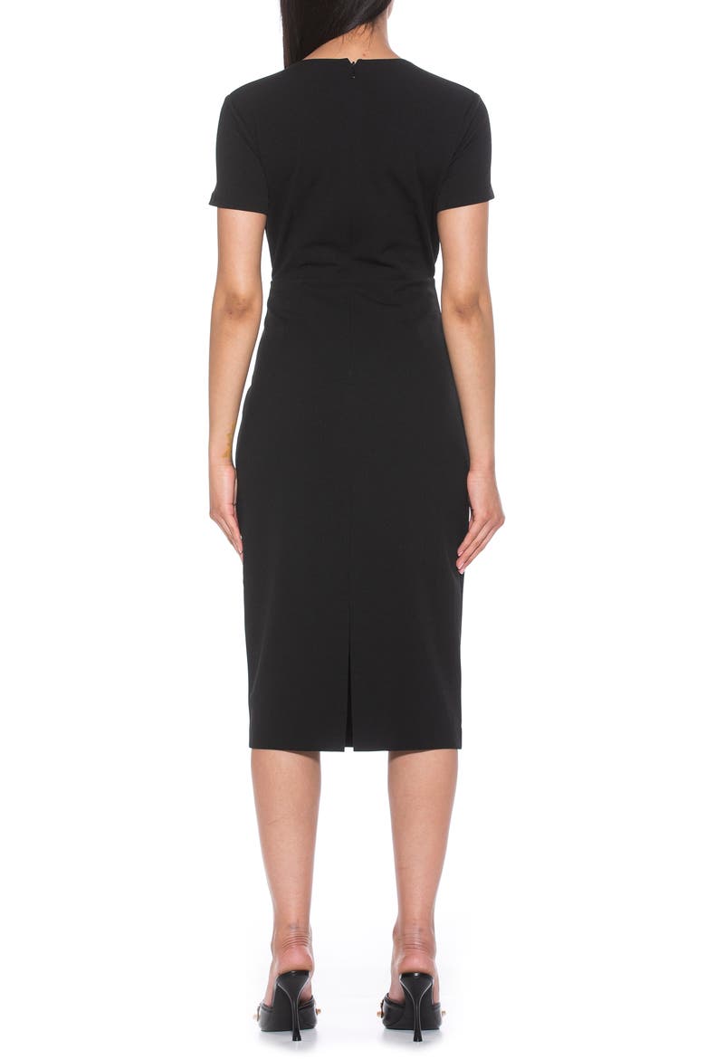 Quinn Stretch Sheath Dress, Alternate, color, BLACK