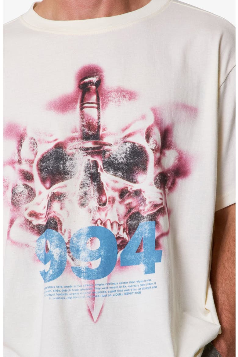 Skull Dagger Cotton Graphic T-Shirt, Alternate, color, WHITE