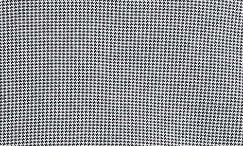 Vince Johnny Collar Houndstooth Cotton Polo In Coastal/optic White