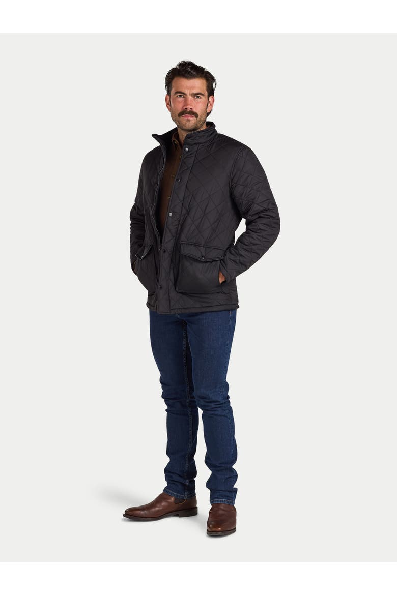 Long Sleeve Quilted Jacket, Alternate, color, Black