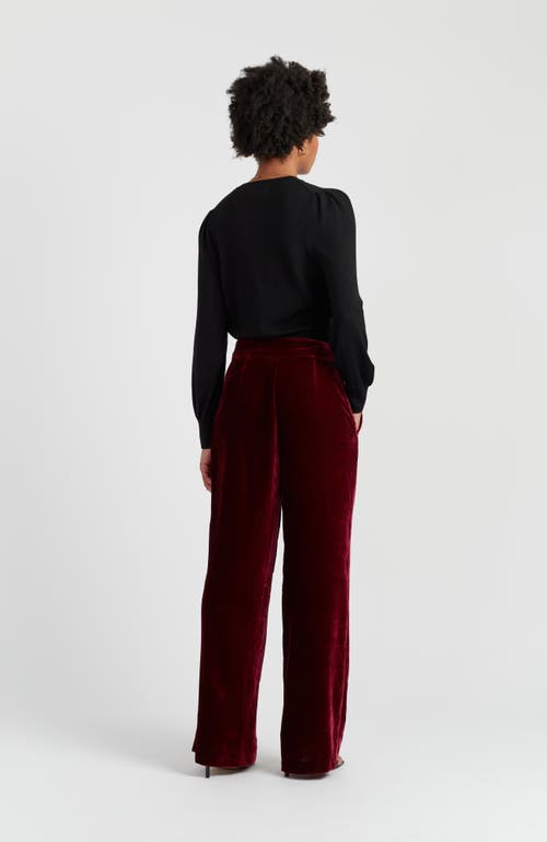 Chinti & Parker Laura Whitmore Velvet Trousers In Blue