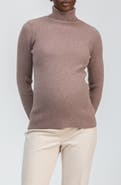 PIETRO BRUNELLI MATERNITY Aurora Rib Turtleneck Maternity Sweater