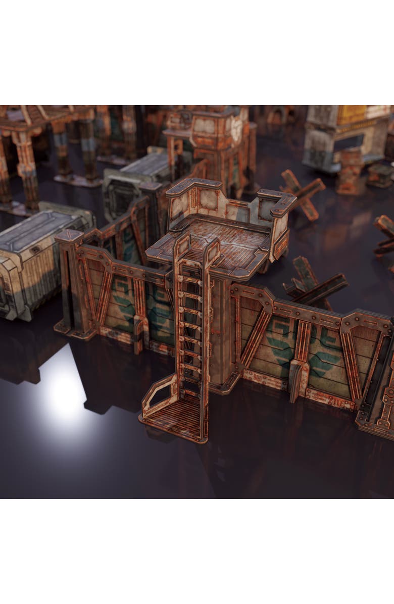 TinkerTurf Scifi Terrain Guard Tower Addon Abandoned Theme, Alternate, color,