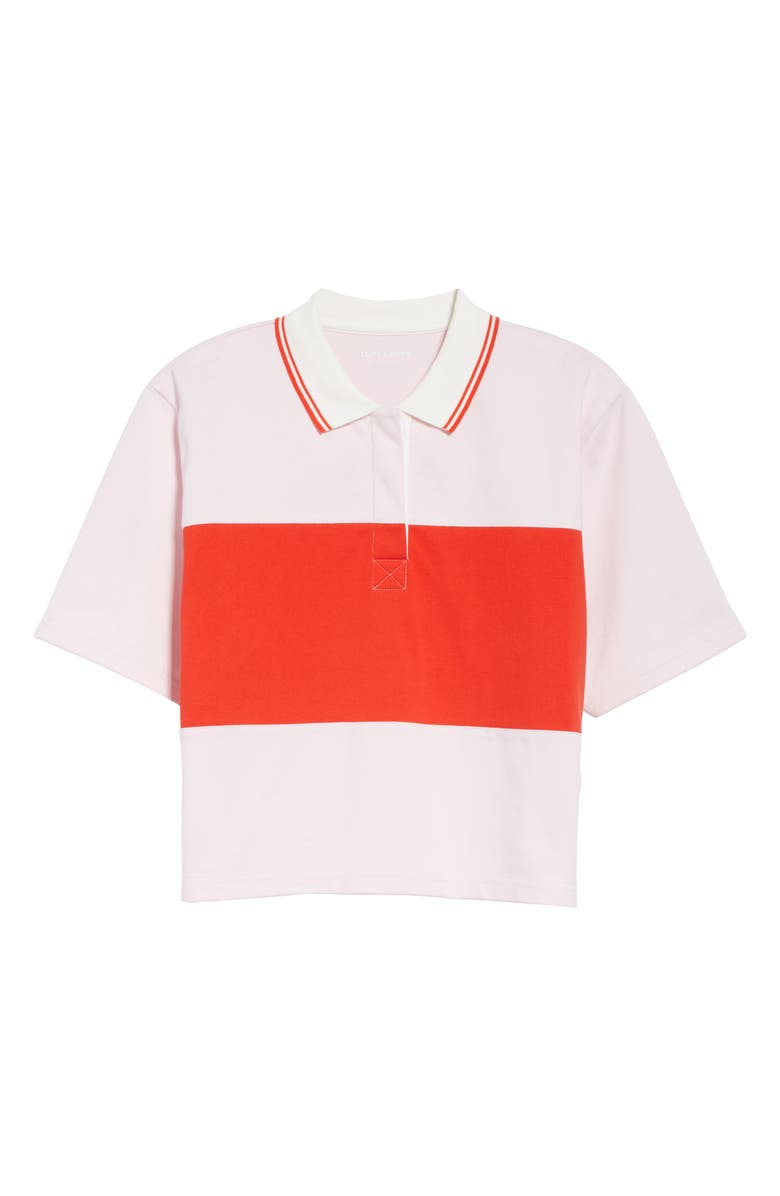 Tory Sport by Tory Burch Tory Sport Colorblock Crop Polo, Alternate, color, 