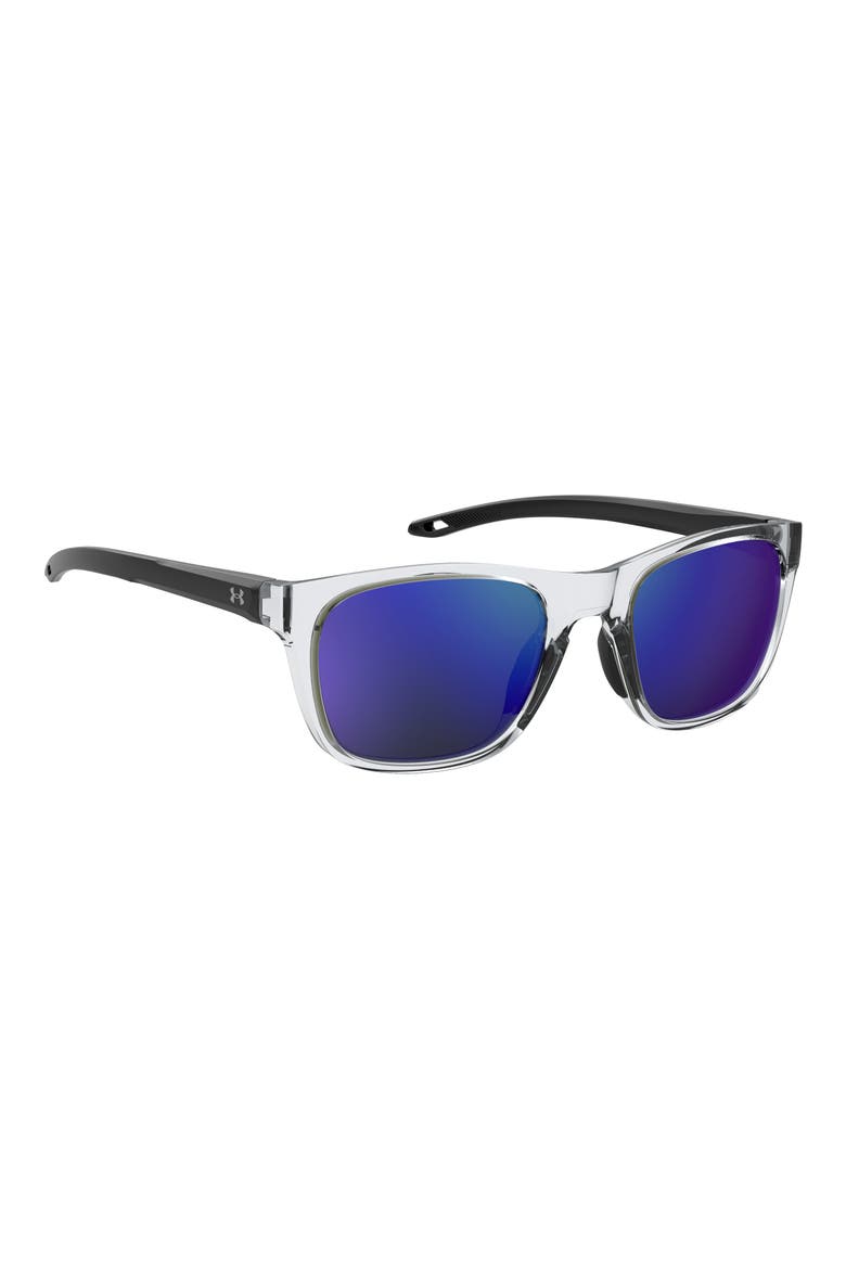 55mm Square Sunglasses, Alternate, color, CRYSTAL