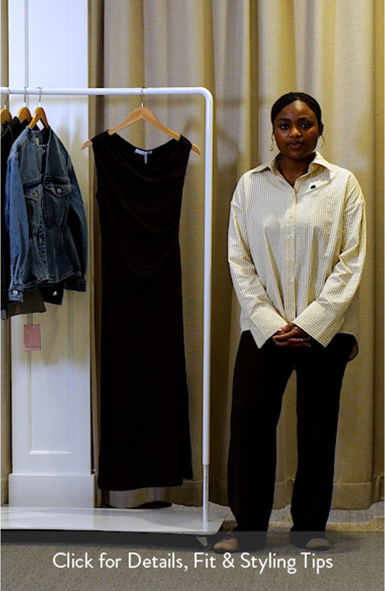 Pleated One-Shoulder Midi Dress, sales video thumbnail