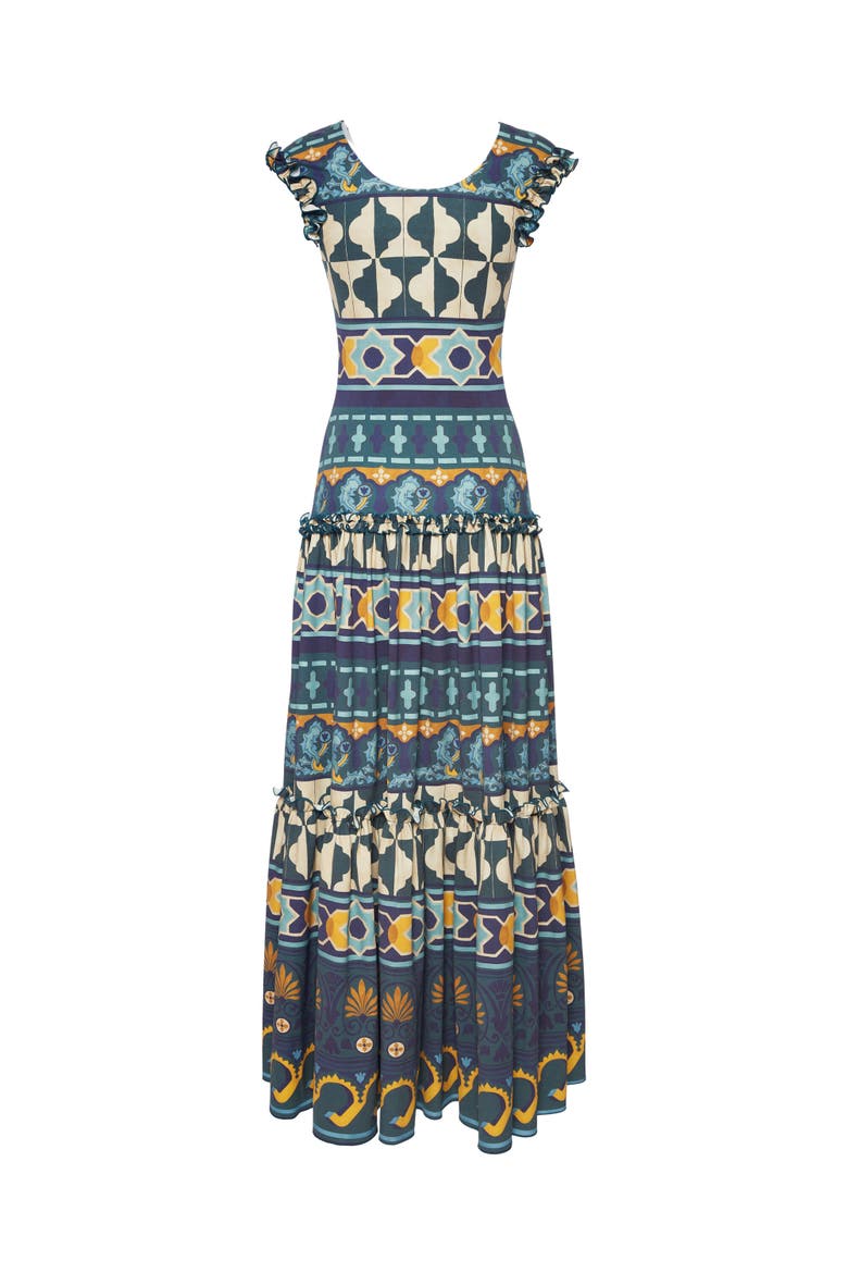 Pimento Dress Placée Casareale Barre' Emerald, Alternate, color, Casareale Barre' Emerald
