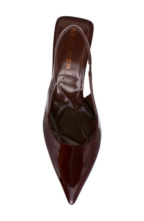 Anne Klein Itzy Pointed Toe Slingback Pump In Burgundy