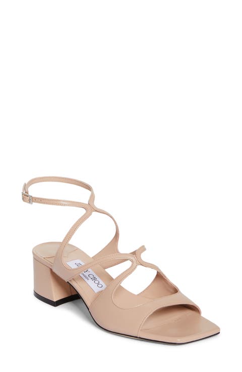 半額セール JIMMY CHOO LYN45 NAPA LOW HEELS SANDAL ZEA 95 | Black Satin Sandals with Metal Flowers | New