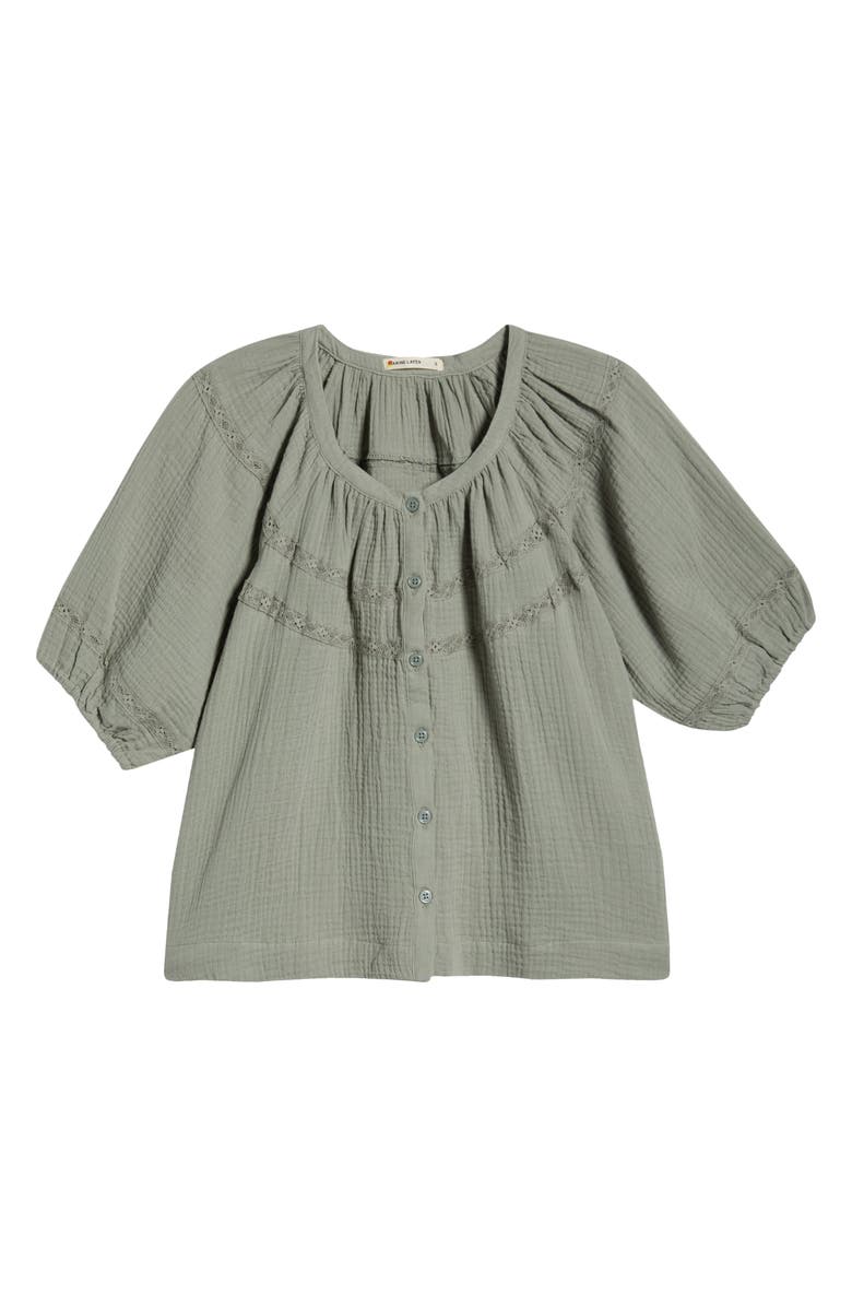 Marine Layer Wren Puff Sleeve Button-Up Top | Nordstromrack