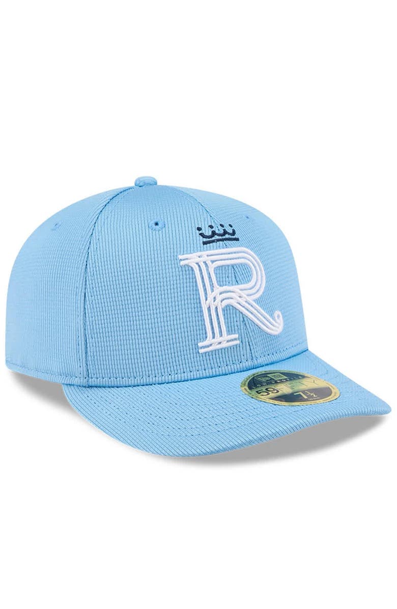 New Era Men's New Era Light Blue Kansas City Royals City Connect Batting Practice Low Profile 59FIFTY Fitted Hat, Alternate, color, 