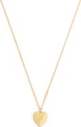 COACH Heritage Charm Heart Locket Pendant Necklace
