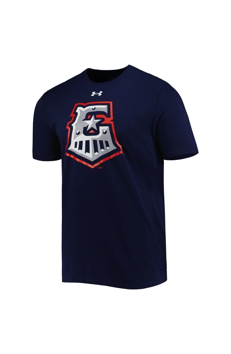 Under Armour Men's Under Armour Navy Round Rock Express Wordmark T-Shirt, Alternate, color, 