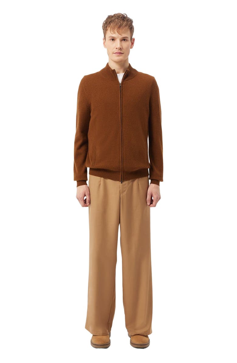 GOBI Mongolian Cashmere Essential Full-Zip Cashmere Cardigan, Alternate, color, 