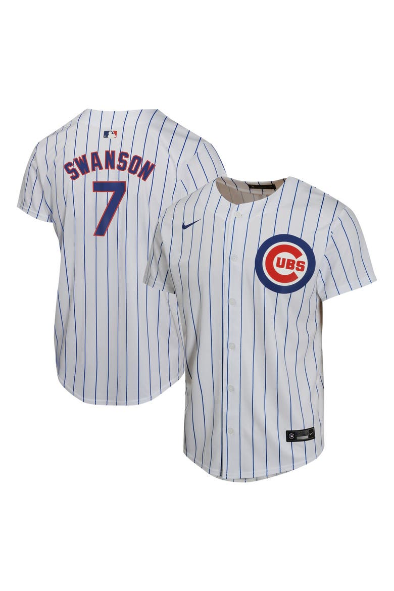 Youth Nike Dansby Swanson White Chicago Cubs Home Game Player Jersey, Main, color, White