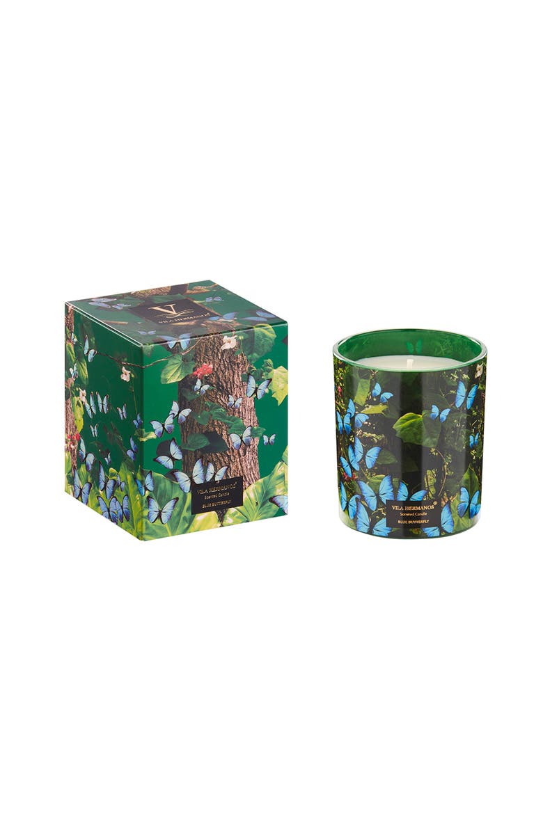 Vila Hermanos Vila Jungletropia Candle In Jar, Alternate, color, Blue Butterfly