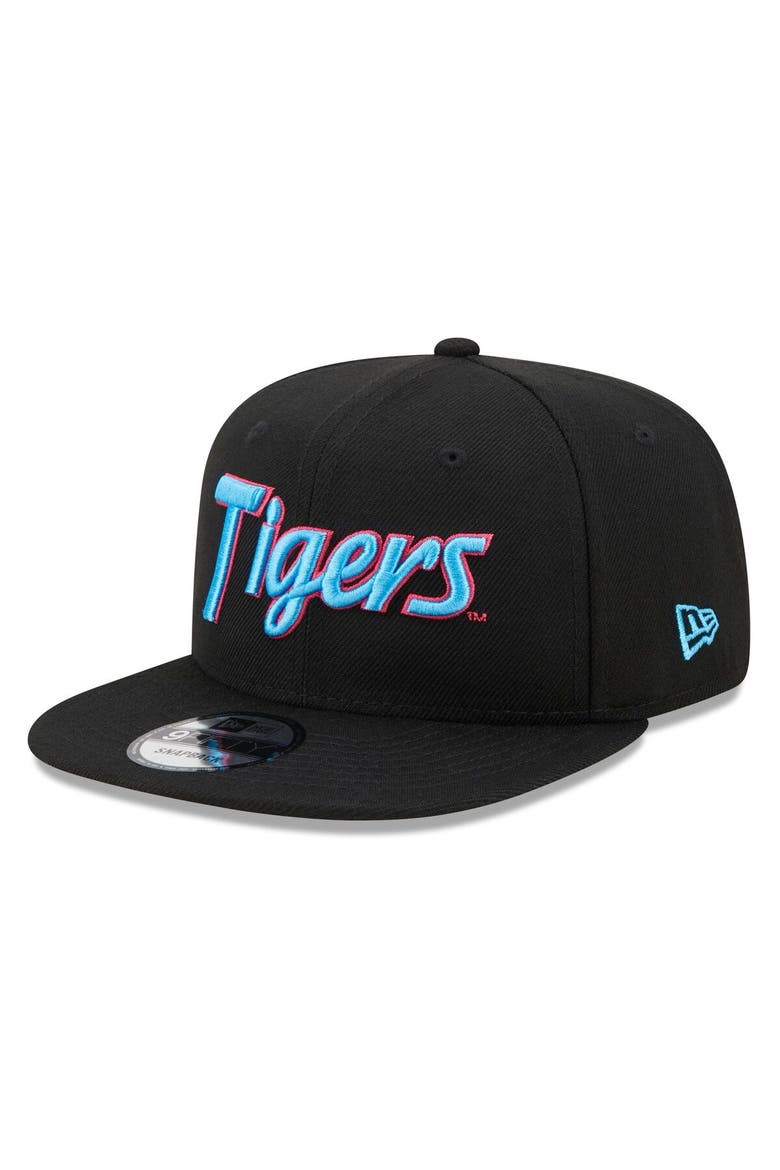Men's New Era Black Auburn Tigers Vice Undervisor 9FIFTY Snapback Hat, Alternate, color, Black