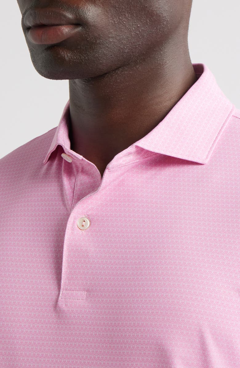 Peter Millar Crown Crafted Jukebox Performance Jersey Polo, Alternate, color, Dogwood