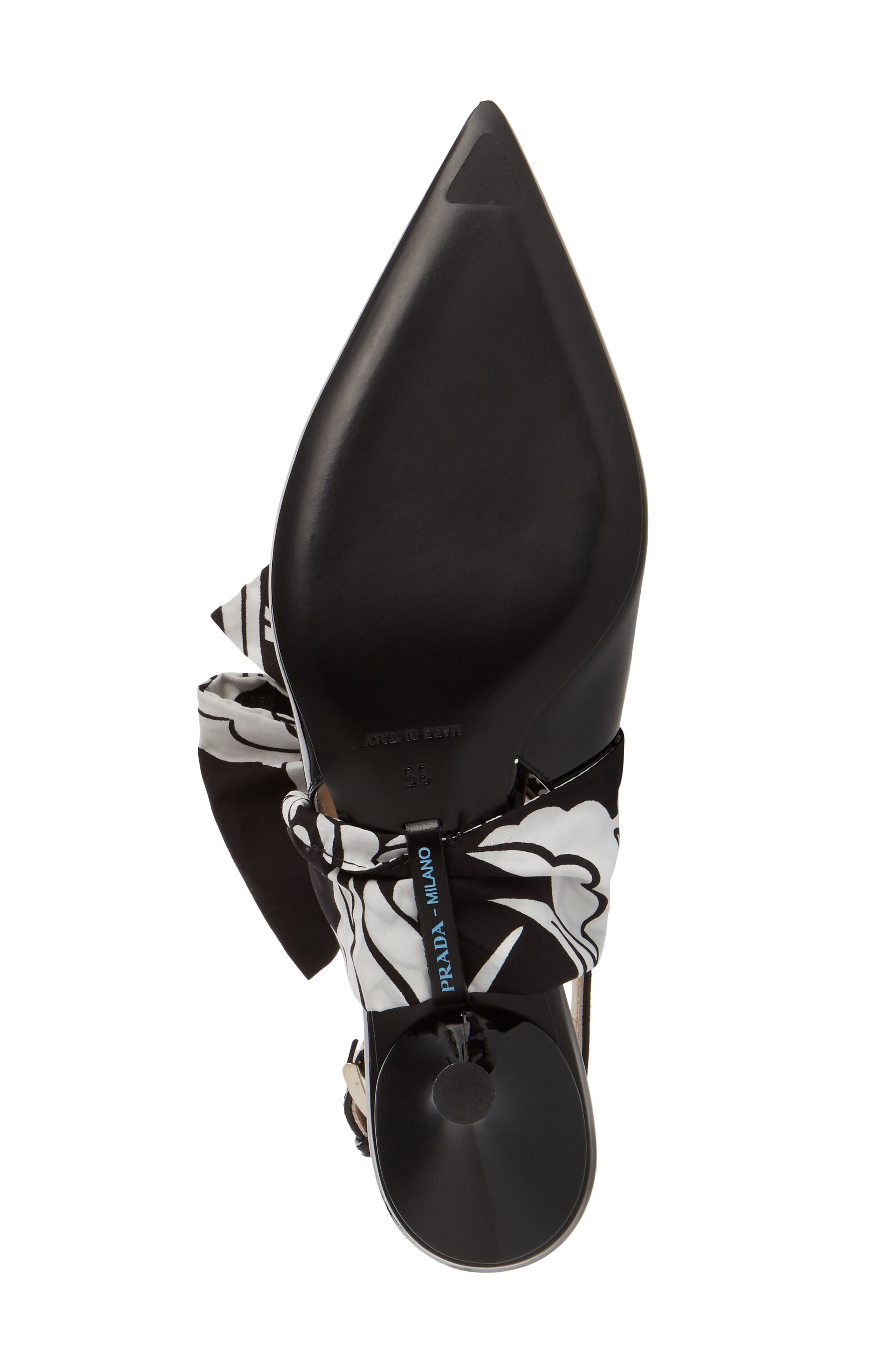 Prada Bow Pointy Toe Pump, Alternate, color, 