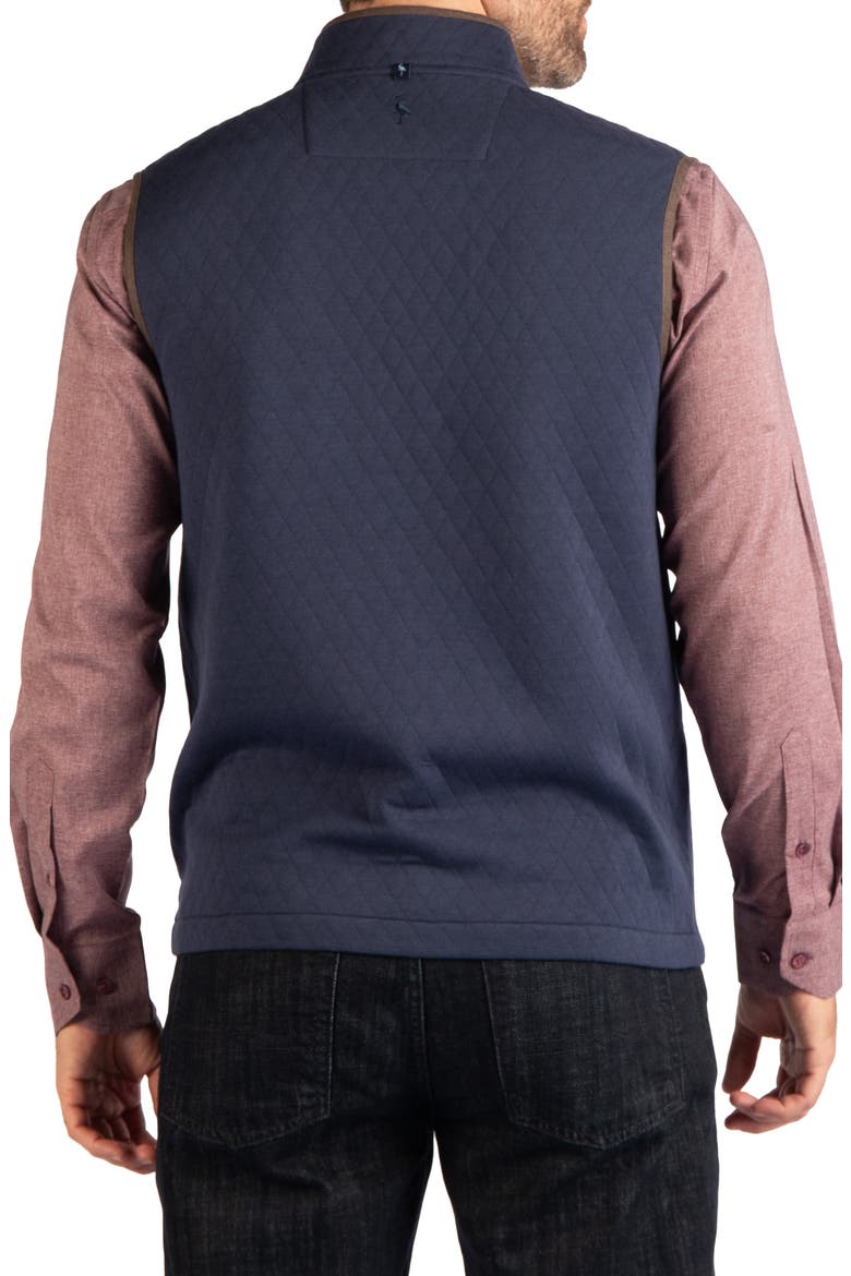 Quilted Knit Vest, Alternate, color, TRUE NAVY