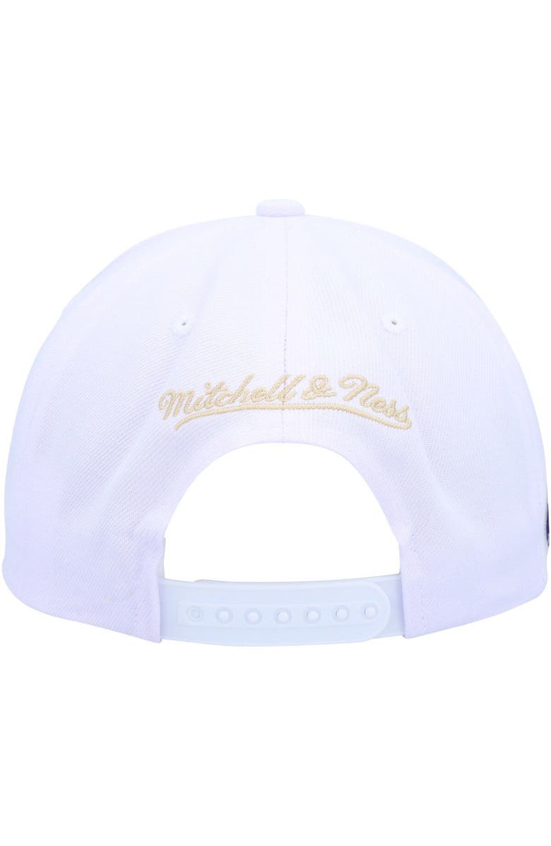Mitchell & Ness Men's Mitchell & Ness White Phoenix Suns Hardwood Classics SOUL Snapback Hat, Alternate, color,