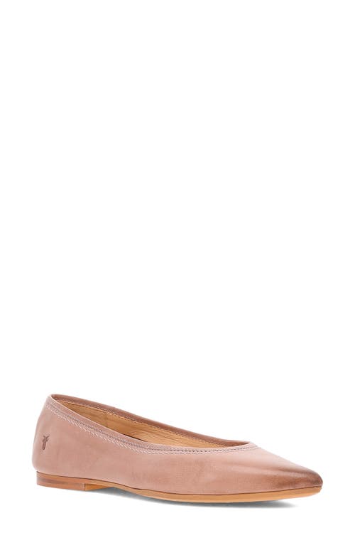 Frye Heather Pointed Toe Ballet Flat In Woodrose