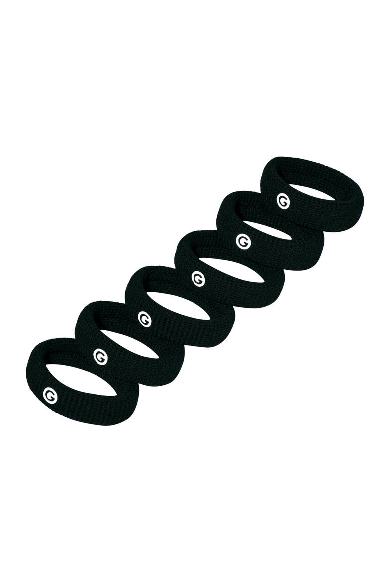 Thick Fit Hair Bands, Damage Free Hair Ties Made with Seamless Microfiber Elastics, Main, color, Black