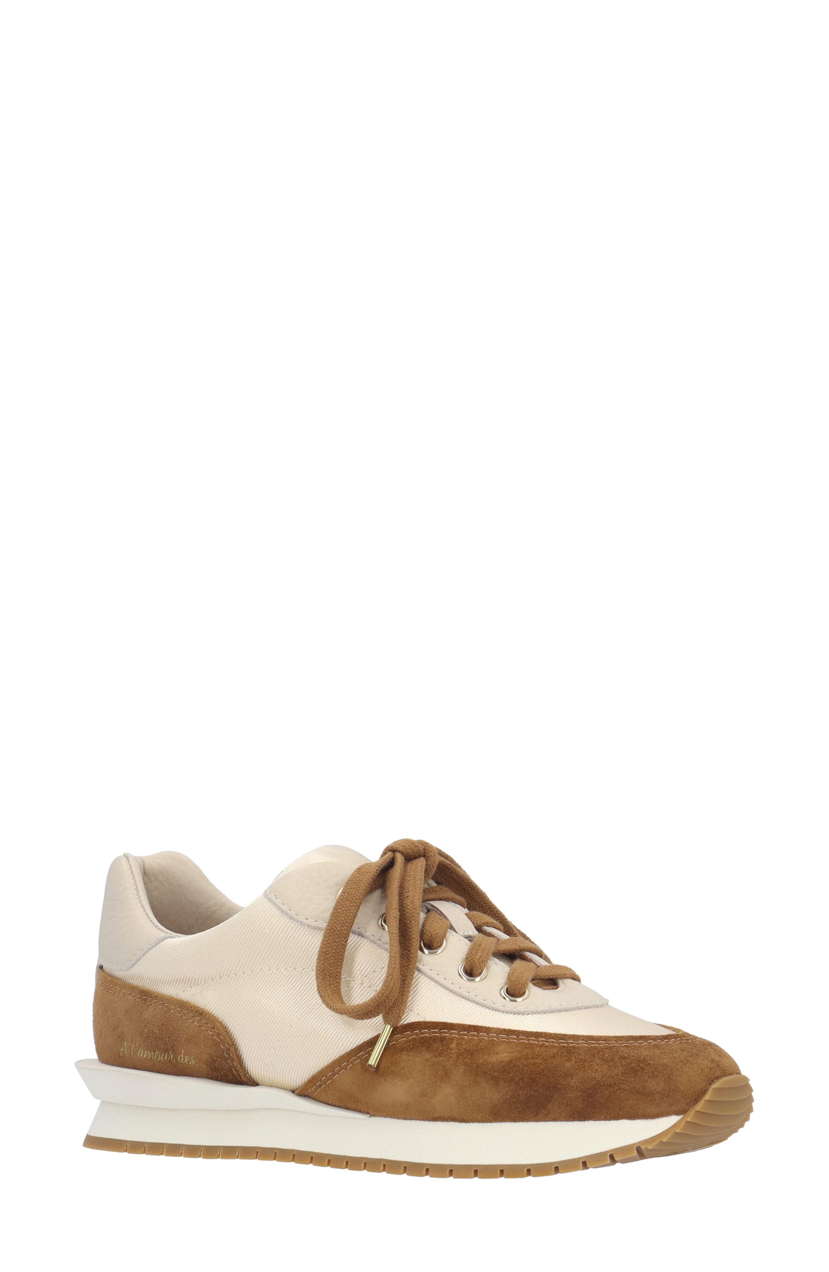 Juvina Sneaker, Main, color, TAUPE/ CREAM
